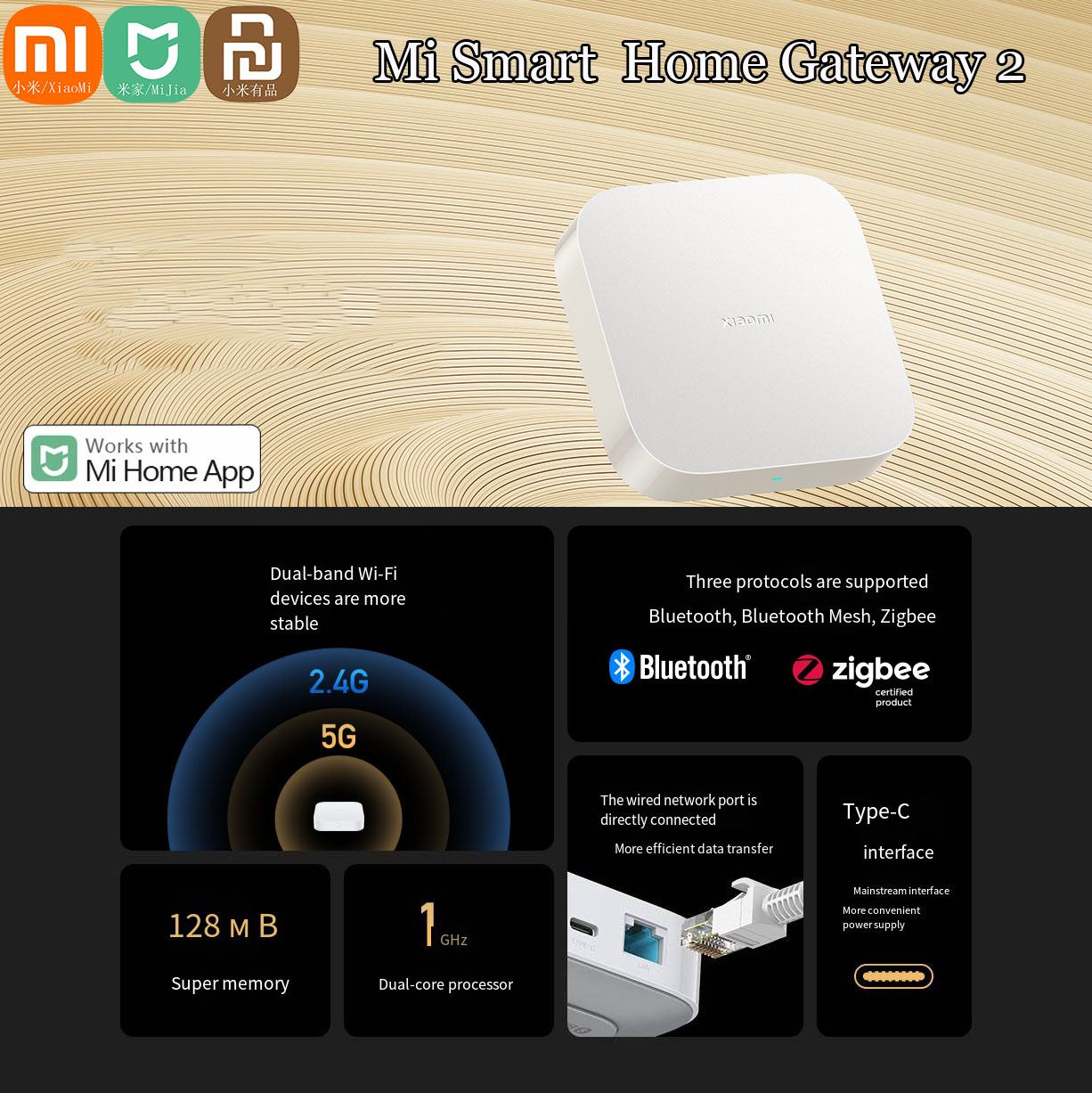 Smart Home Xiaomi Hub 2 - Chính Hãng Xiaomi Mijia Nhà Thông