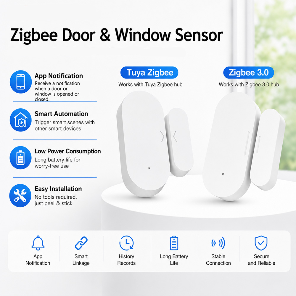 Smart Home Yandex - Zigbee Door Window Sensor UZ-5D Compatible