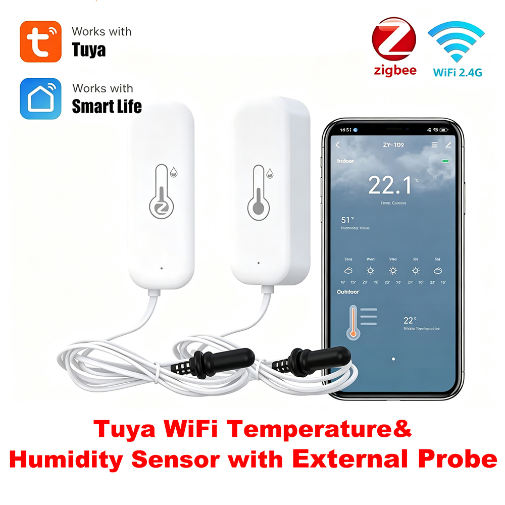Wifi Thermostat - Tuya Zigbee WiFi Temperature Humidity Sensor