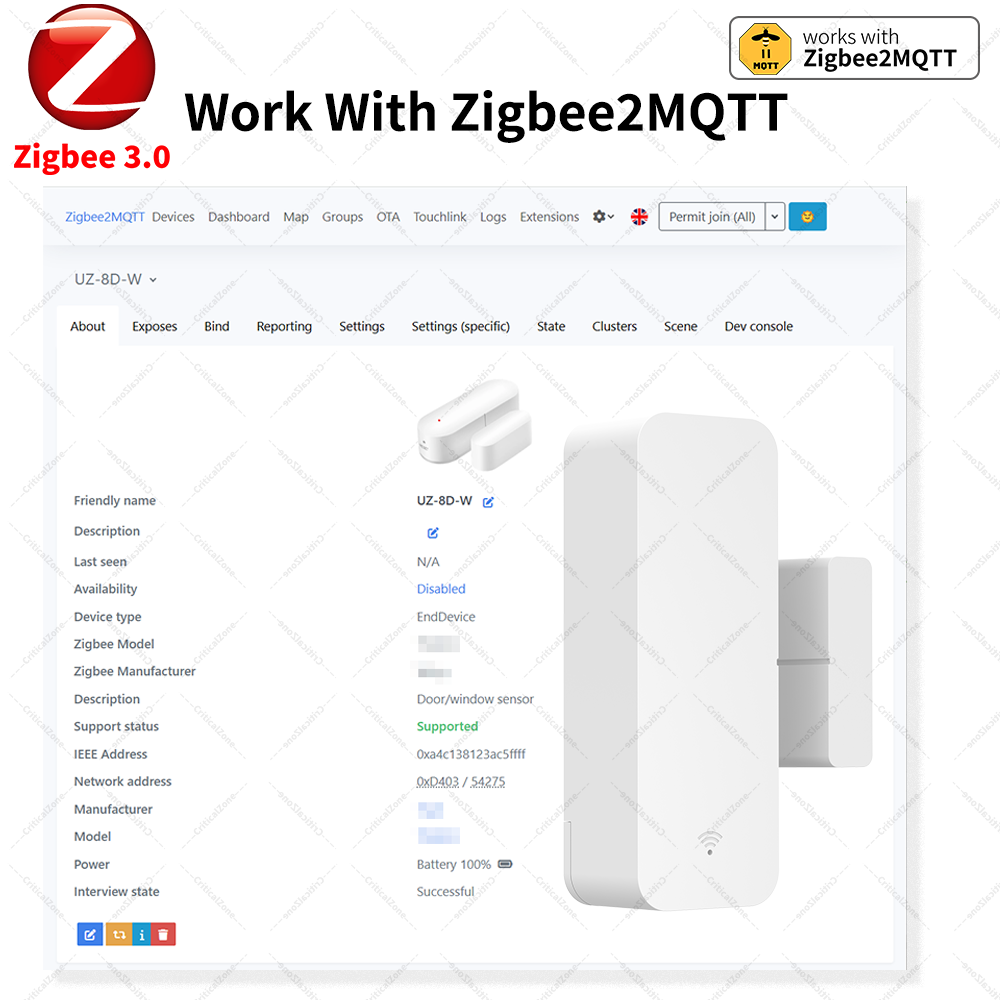 Zigbee 3.0 Door Window Sensor  - đánh giá và giá Smart Home Yandex