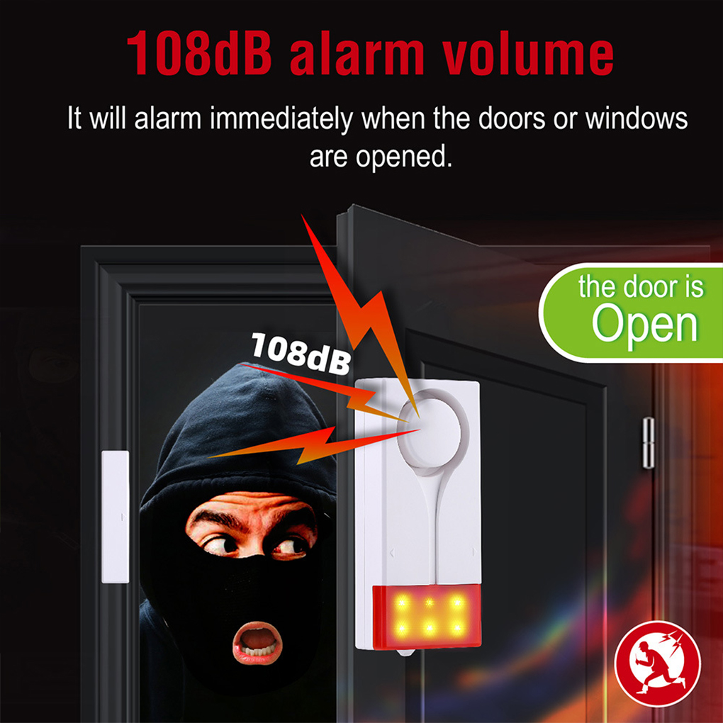 Anti-Theft Alarm 110db Loud Do - đánh giá và giá Door Window Sensor