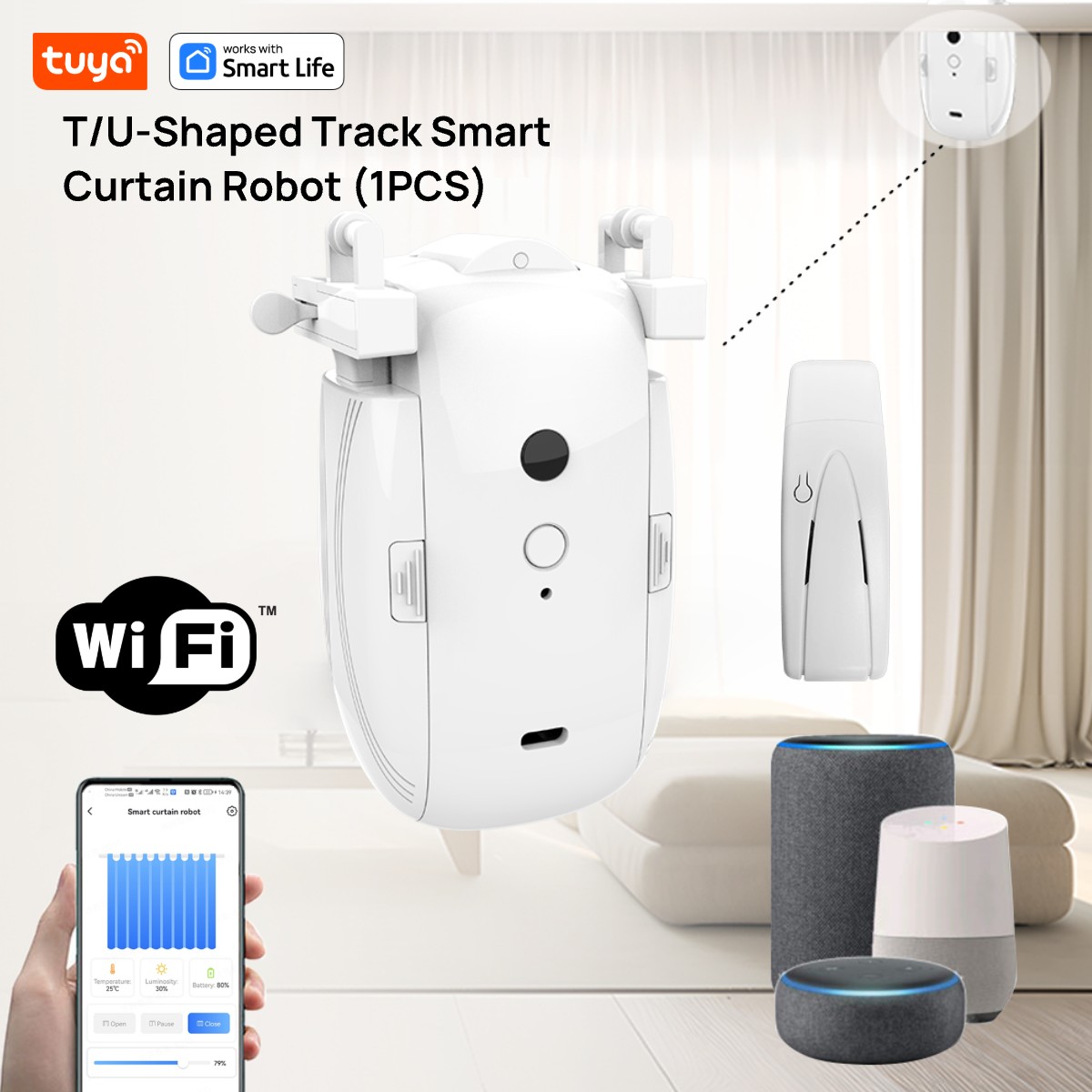 Tuya Smart WiFi Curtain Robot  - đánh giá và giá Smart Home Hub Ikea