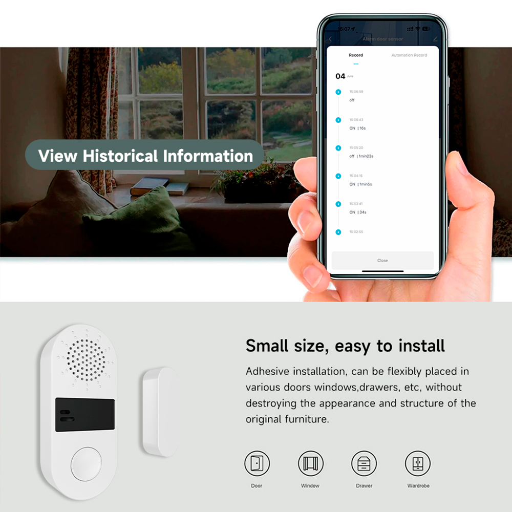 Tuya Zigbee Wireless Door Wind - đánh giá và giá Door Window Sensor