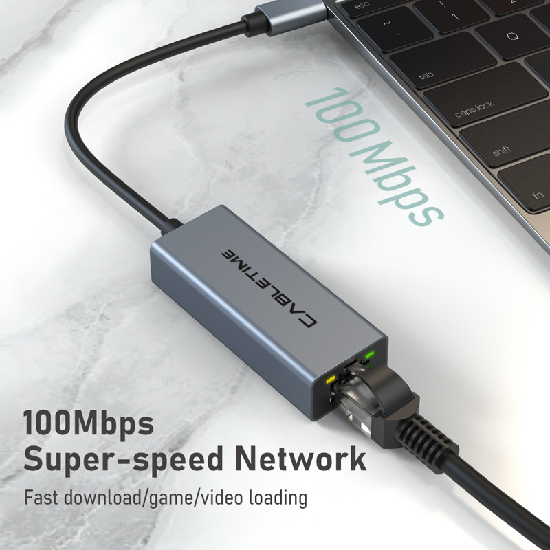 CABLETIME USB C Ethernet Adapt - đánh giá và giá Smart Home Xiaomi Hub 2