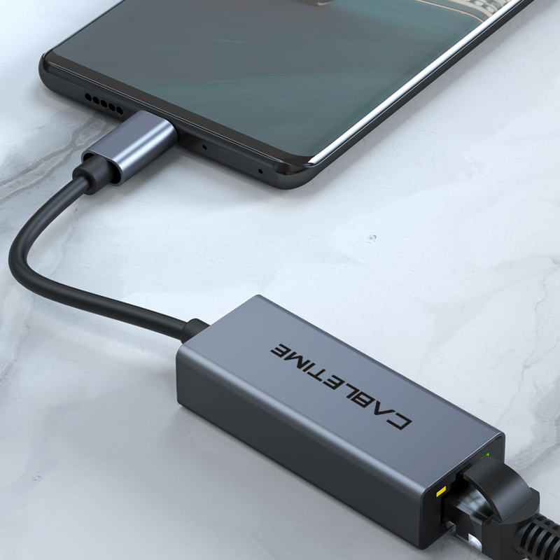 CABLETIME USB C Ethernet Adapt - đánh giá và giá Smart Home Xiaomi Hub 2