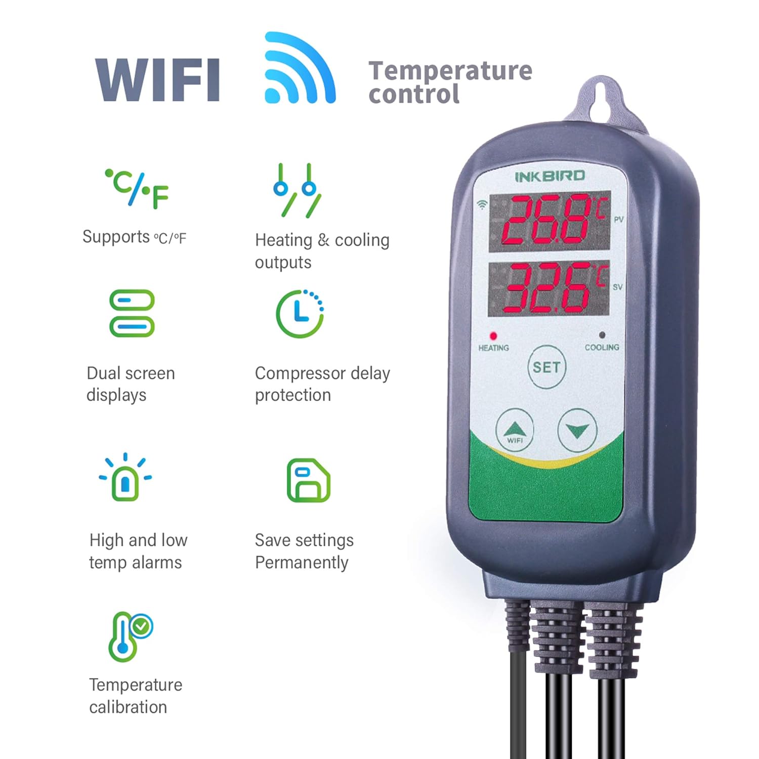 INKBIRD ITC-308-WiFi Digital T - đánh giá và giá Wifi Thermostat