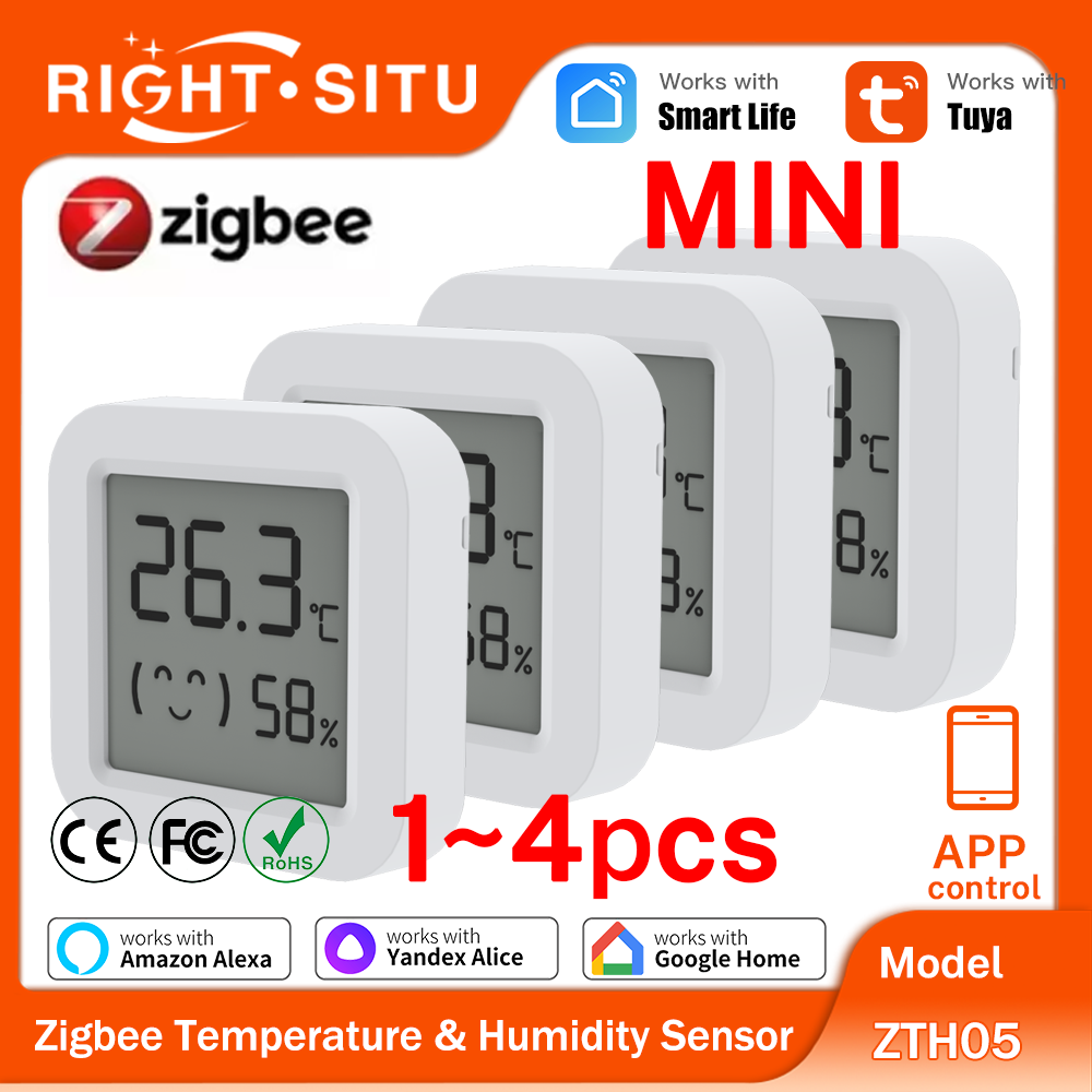 1~4PCS Zigbee 3.0 Temperature  - đánh giá và giá Smart Home Yandex