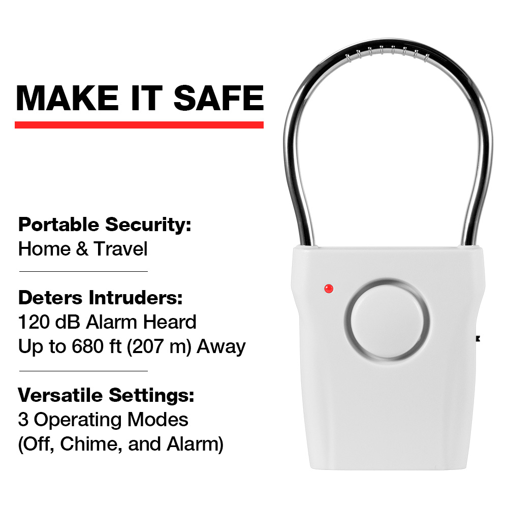 120dB Door Handle Alarm with A - đánh giá và giá Door Window Sensor