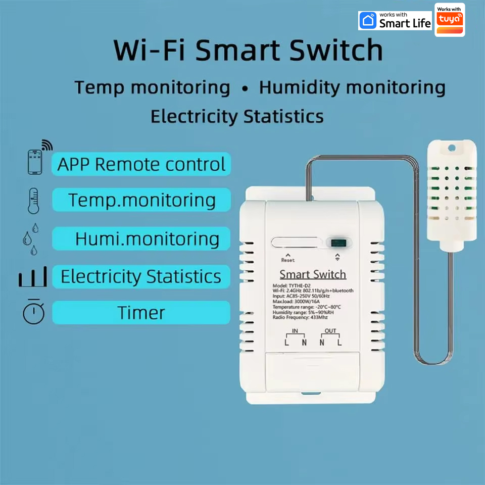 Work with Tuya 16A 3000W WiFi  - đánh giá và giá Wifi Thermostat