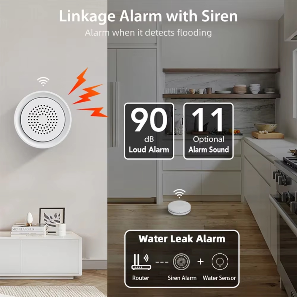 BTLIFE-Flood Detector With Sir - đánh giá và giá Home Automation Kit