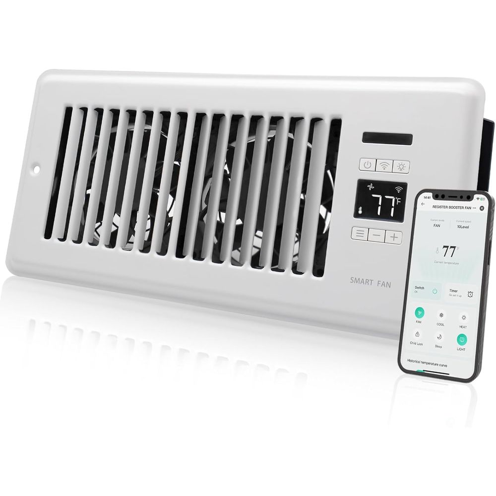Super Quiet Register Booster F - đánh giá và giá Wifi Thermostat