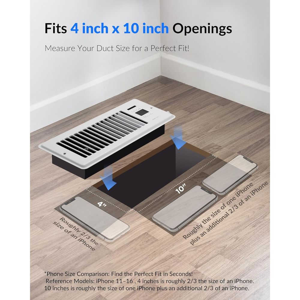 Super Quiet Register Booster F - đánh giá và giá Wifi Thermostat