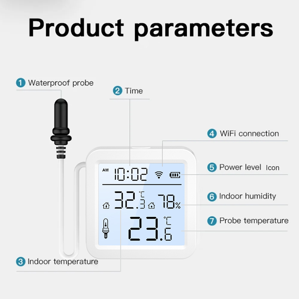 WiFi Humidity Temperature Sens - đánh giá và giá Wifi Thermostat
