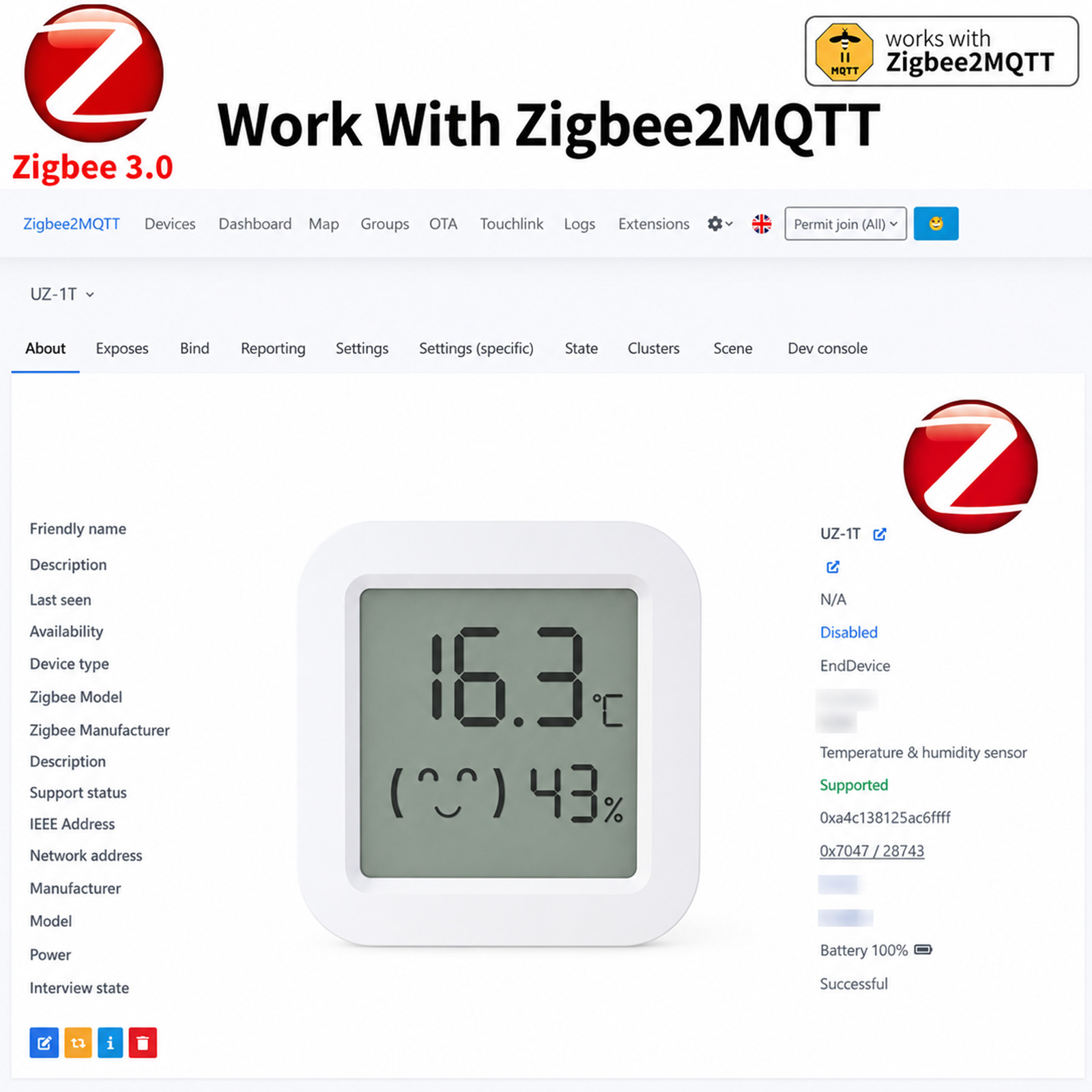 Zigbee 3.0 Temperature and Hum - đánh giá và giá Smart Home Yandex