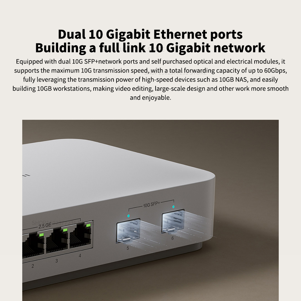 NEW Xiaomi Mi 10G Ethernet Swi - đánh giá và giá Smart Home Xiaomi Hub 2