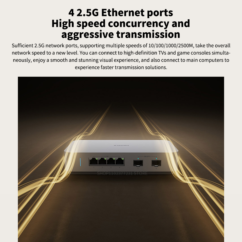 NEW Xiaomi Mi 10G Ethernet Swi - đánh giá và giá Smart Home Xiaomi Hub 2