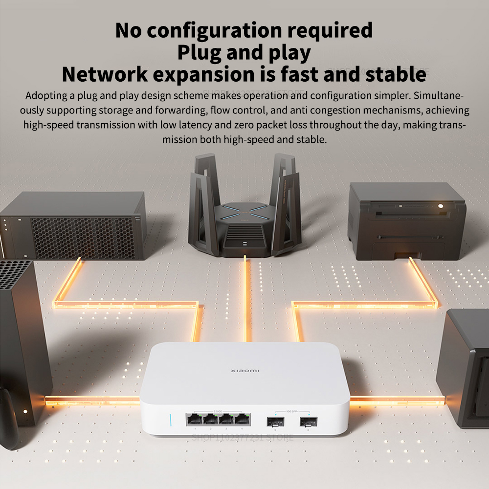 NEW Xiaomi Mi 10G Ethernet Swi - đánh giá và giá Smart Home Xiaomi Hub 2