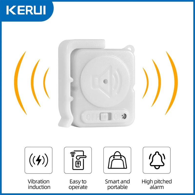 KERUI Wireless Vibration Alarm - đánh giá và giá Door Window Sensor