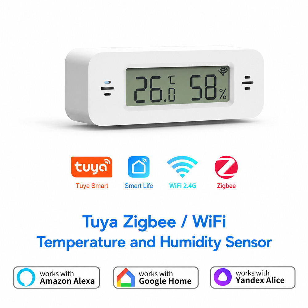 Tuya Zigbee WiFi Mini Temp & H - đánh giá và giá Smart Home Yandex