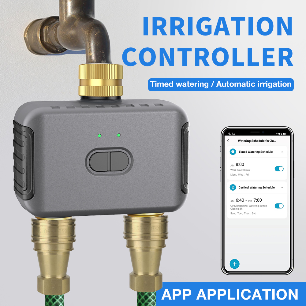 Tuya 2 Zone Watering Timer Gar - đánh giá và giá Smart Home Automation