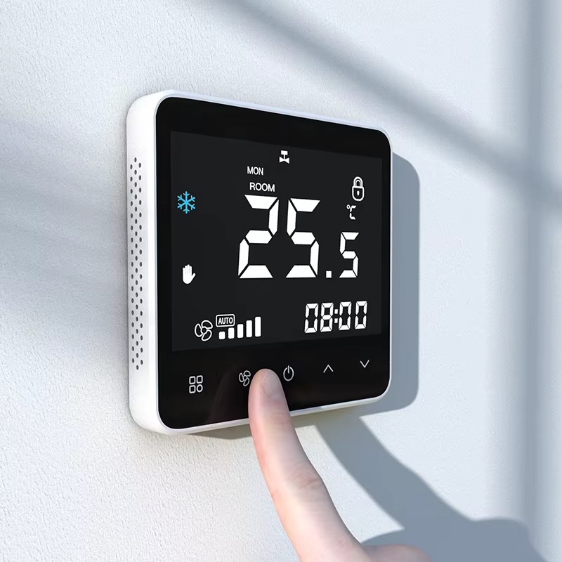 Smart FCU Thermostat Wifi RS48 - đánh giá và giá Wifi Thermostat